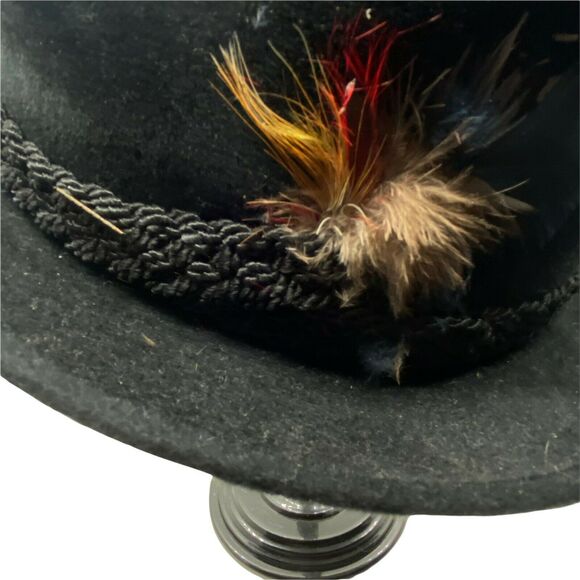 Stetson Fedora Hat Men's Black Fitted Comfort Classic  Size 7-1/8 Vintage Dapper - Picture 6 of 16